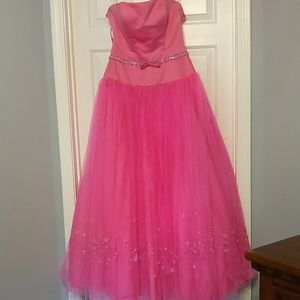 Pink ball gown